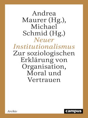 cover image of Neuer Institutionalismus